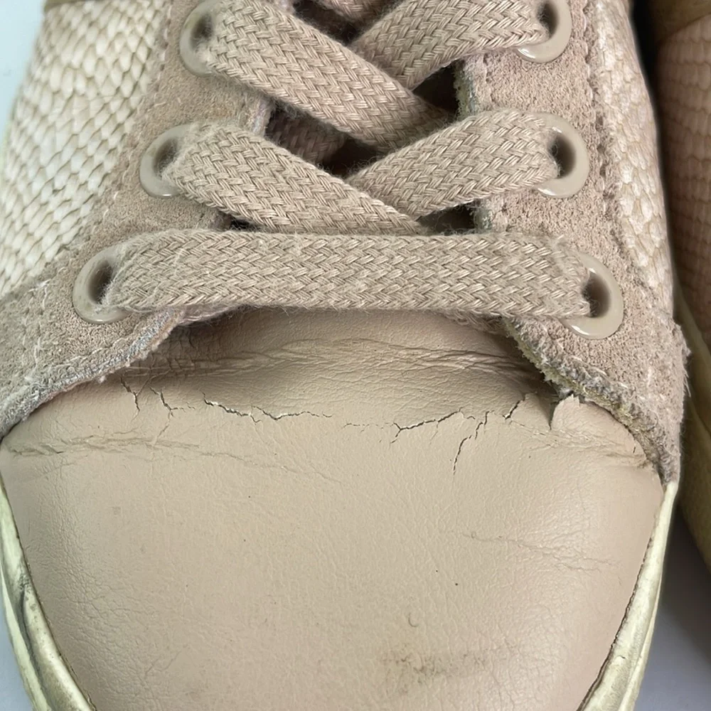 Gola soft, pink, and gold sneakers